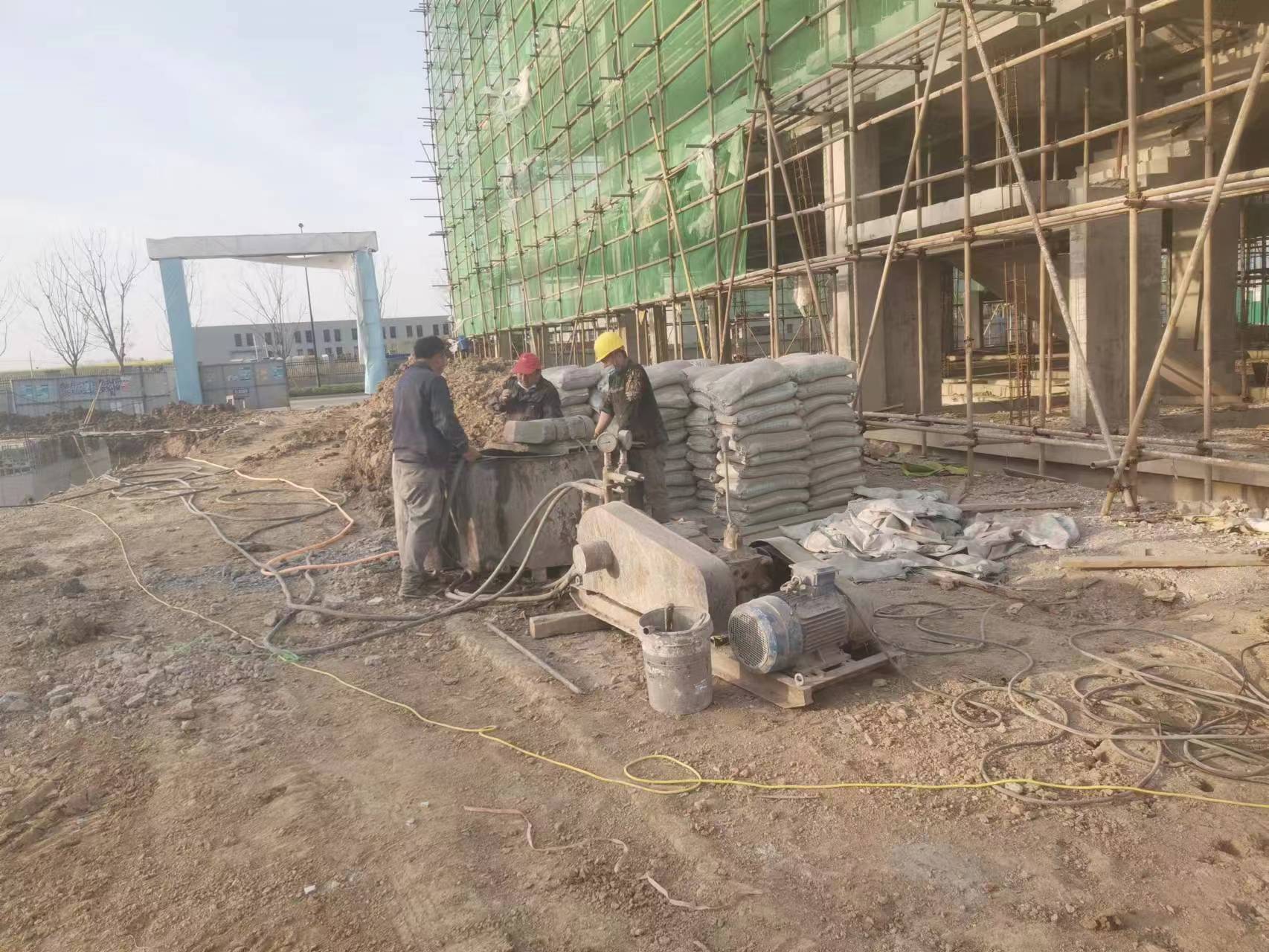 调兵山别墅下沉注浆